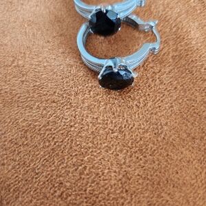 Silver and Black Men's Ring